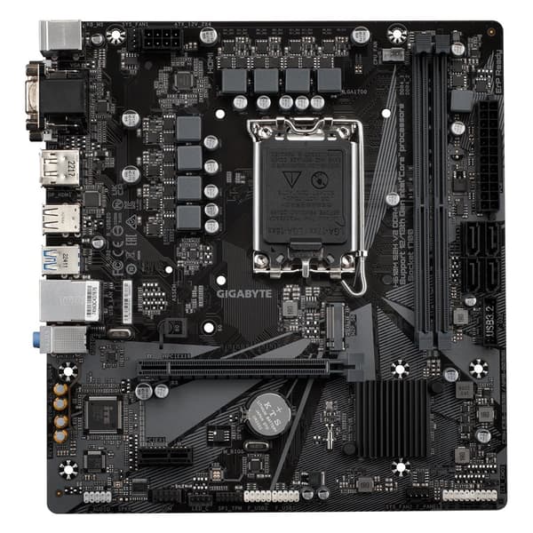 Gigabyte H610M S2H V2 DDR4 - Bundkort - Indbygget grafik (CPU påkrævet) (H610M S2H V2 DDR4)
