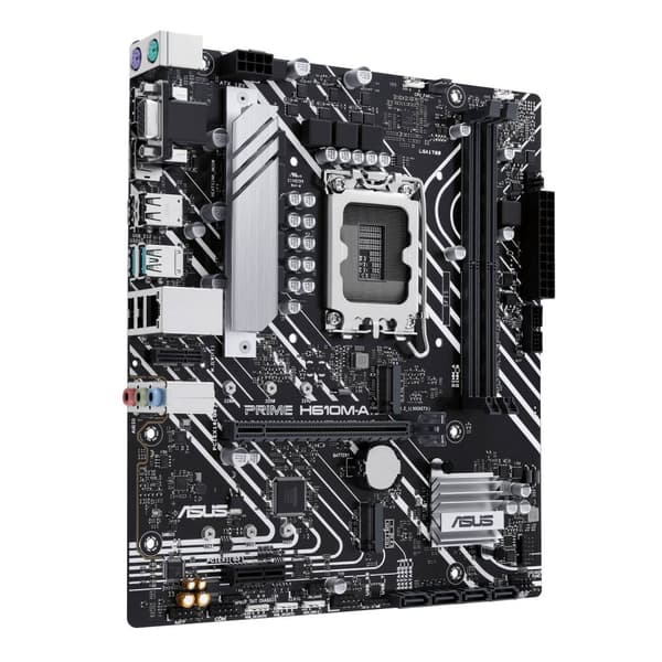 ASUS PRIME H610M-A-CSM - Intel - LGA 1700 - Intel® Celeron® - Intel® Core™ i3 - Intel® Core™ i5 - Intel® Core™ i7 - Intel® Core™ i9,... - DDR5-SDRAM -