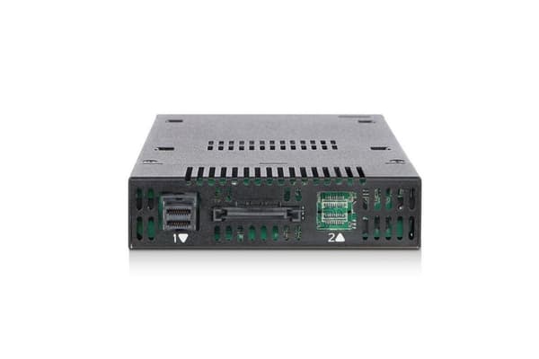 IcyDock 1xM.2 NVMe till 1x3.5 fack mobilt rack nyckellås miniSAS
