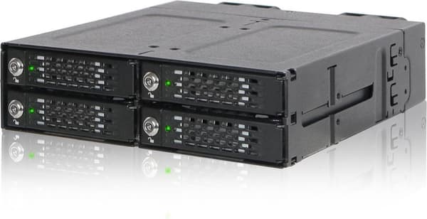 IcyDock 4x M.2 NVMe - 4x MiniSAS HD 1x 5.25 bay mob racissa