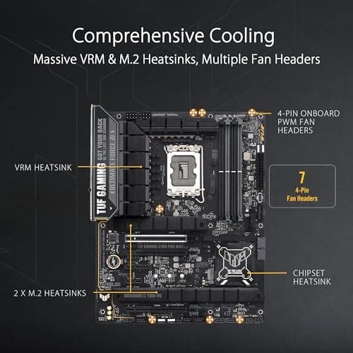 ASUS TUF Gaming Z790-PRO - AMD - LGA 1700 - Intel® Celeron® - Intel® Core™ i3 - Intel® Core™ i5 - Intel® Core™ i7 - Intel® Core™ i9,... - LGA 1700 - D