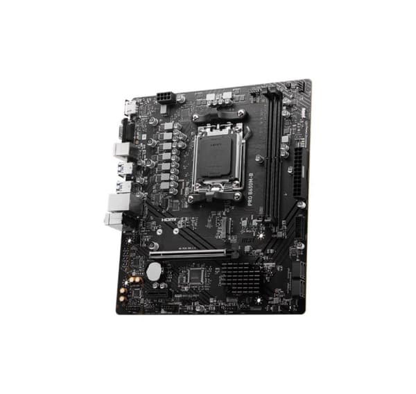 Moderkort MSI AMD B650 (SAM5, Micro-ATX, Minne DDR5, Minnesplatser 2, 1xPCI-Express 3.0 1x, 1xPCI-Express 4.0 16x, 1xM.2)