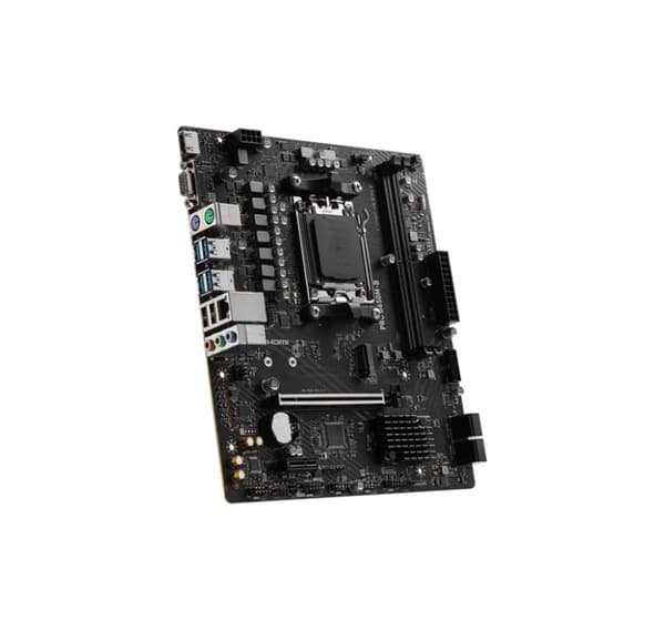 Moderkort MSI AMD B650 (SAM5, Micro-ATX, Minne DDR5, Minnesplatser 2, 1xPCI-Express 3.0 1x, 1xPCI-Express 4.0 16x, 1xM.2)