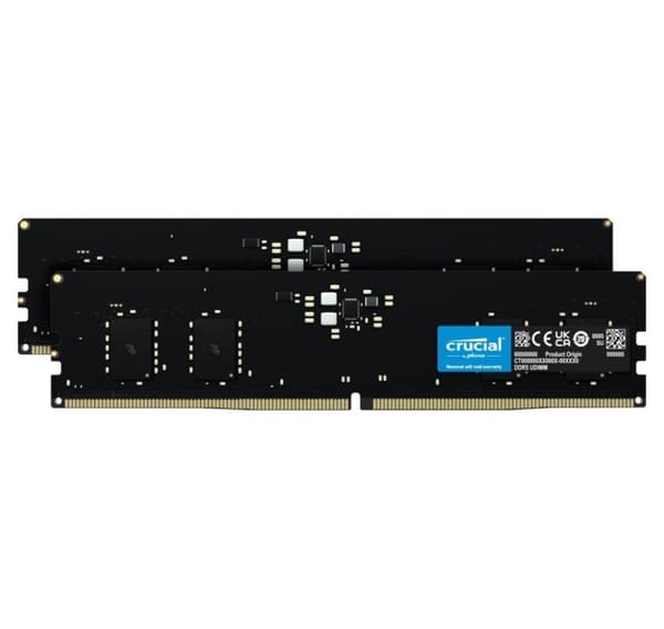 Minne DIMM 32gb ddr5-4800/sett2 ct2k16g48c40u5, avgjørende