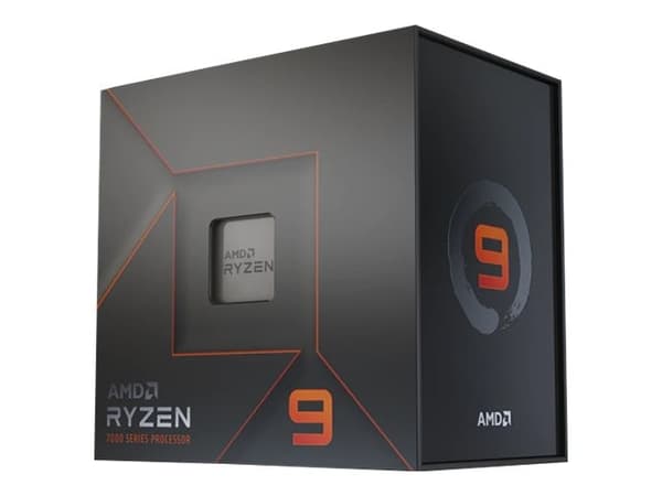 AMD CPU Ryzen 9 7950X 4,5 GHz 16-kärnig AM5 (WOF - med kylare)