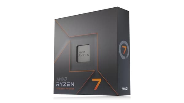 AMD CPU Ryzen 7 7700X 4,5 GHz 8 kärnor AM5 (WOF - med kylare)
