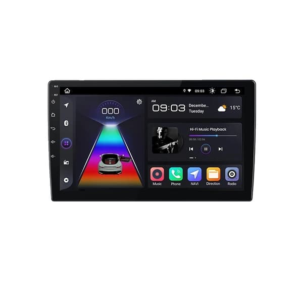 Auton radio, 2K-resoluutio, langaton CarPlay, V3 Plus (6GB-128GB) - 95 tuumaa