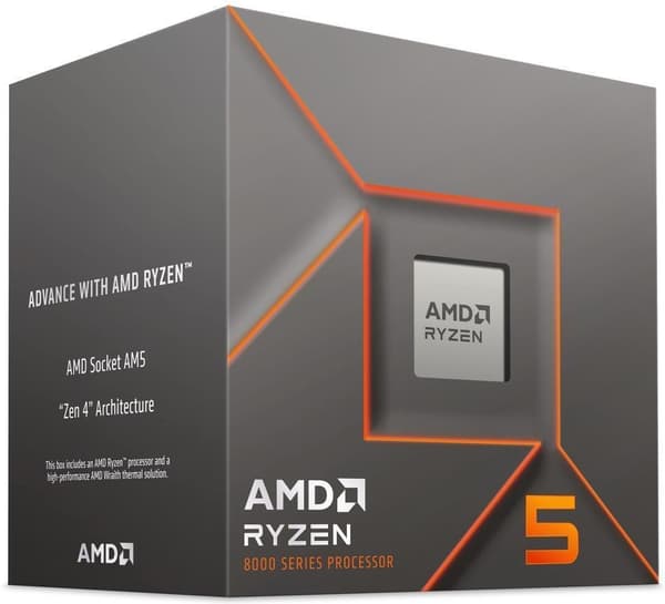 AMD Ryzen 5 8400F-prosessor for AM5-plattform