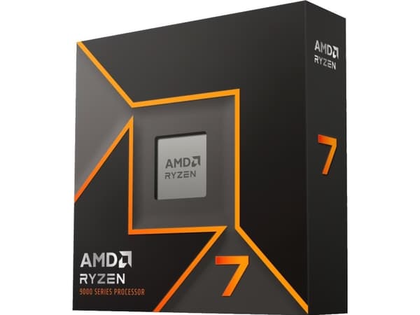 AMD Ryzen 7 9700X - 3,8 GHz - 8 ydintä - 16 säiettä - 32 Mt välimuisti - Socket AM5 - PIB/WOF