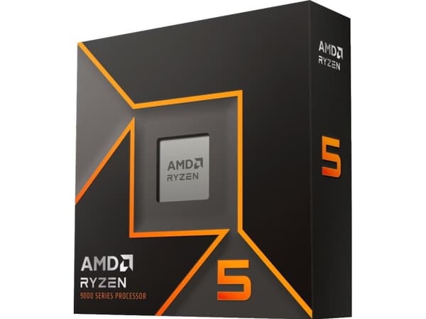 AMD Ryzen 5 9600X - 3,9 GHz - 6 ydintä - 12 säiettä - 32 Mt välimuisti - Socket AM5 - PIB/WOF