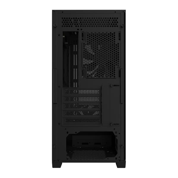 Etui gb-c102g (miditower, etuiet har gennemsigtigt panel, medfølger ikke, microatx, miniitx, farve sort), Gigabyte
