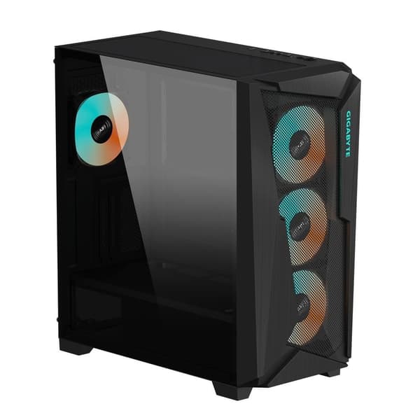 Etui c301g v2 sort (miditower, etuiet har gennemsigtigt panel, medfølger ikke, atx, eatx, microatx, miniitx), Gigabyte