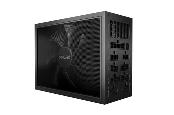 Strømforsyning 1600 watt (spidseffekt 1700 watt, effektivitet 80 plus titanium, pfc active, mtbf 100000 timer, bn332), Vær stille Sort