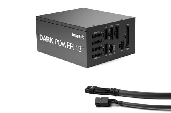 Strømforsyning 750 watt (spidseffekt 850 watt, effektivitet 80 plus titanium, pfc active, mtbf 100000 timer, bn333), Vær stille