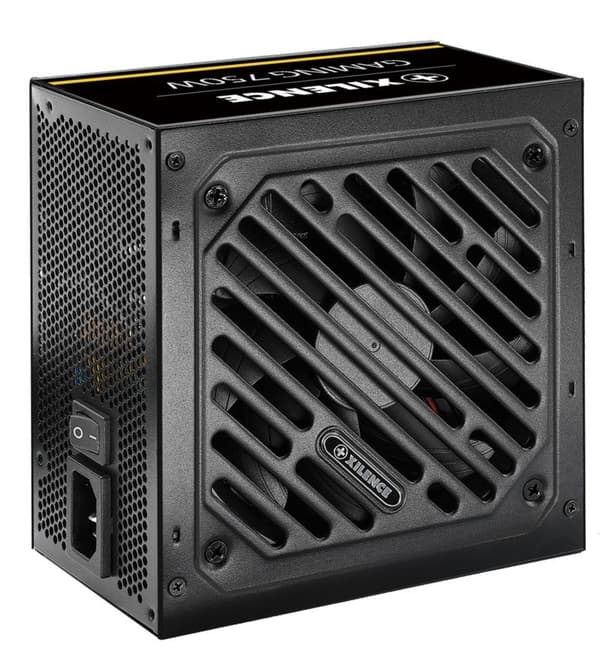 Strømforsyning 650 watt (effektivitet 80 plus guld, pfc active, xn320), Xilence Sort
