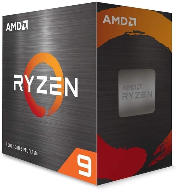 CPU desktop (ryzen 9, 5900x, vermeer, 3700 mhz, cores 12, 64mb, socket sam4, 105 watt, box, 100-100000061wof), AMD