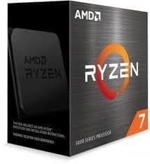 CPU-pöytäkone (ryzen 7, 5800x, vermeer, 3800 MHz, ytimet 8, 32mb, socket sam4, 105 wattia, laatikko, 100-100000063wof), AMD