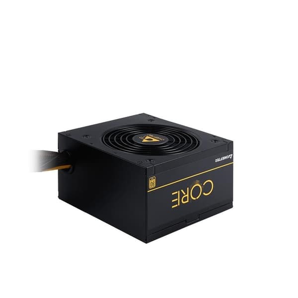 Strømforsyning 700 watt (effektivitet 80 pluss gull, pfc active, bbs-700s), Chieftec Sort
