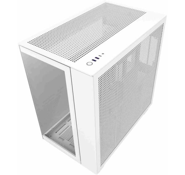 Kotelo, Nzxt, h9 flow (miditower, kotelotuotteessa läpinäkyvä paneeli, ei sisälly, atx, microatx, miniitx, väri valkoinen)