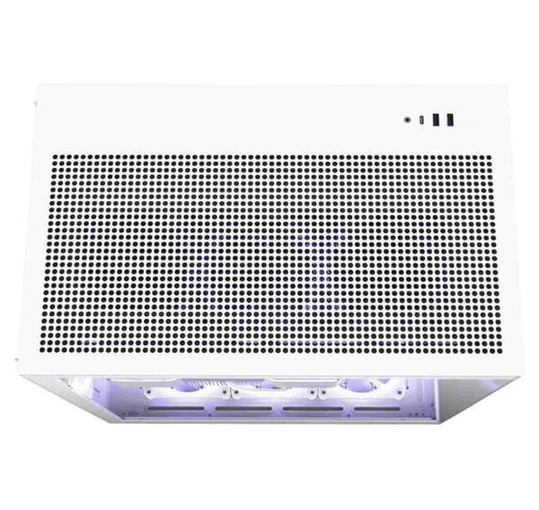 Kotelo, Nzxt, h9 flow (miditower, kotelotuotteessa läpinäkyvä paneeli, ei sisälly, atx, microatx, miniitx, väri valkoinen)