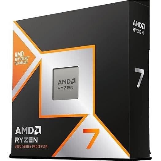 Processor - AMD - Ryzen 7 9800X3D - 4,7 GHz, 8 kärnor, 104 MB L2 & L3, AM5