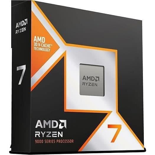 Processor - AMD - Ryzen 7 9800X3D - 4,7 GHz, 8 kärnor, 104 MB L2 & L3, AM5