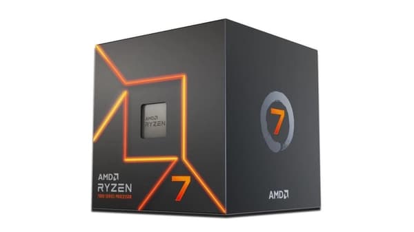 CPU desktop (ryzen 7, 7700, raphael am5, 3800 mhz, cores 8, 32mb, socket sam5, 65 watt, gpu radeon, box, 100-100000592box), AMD