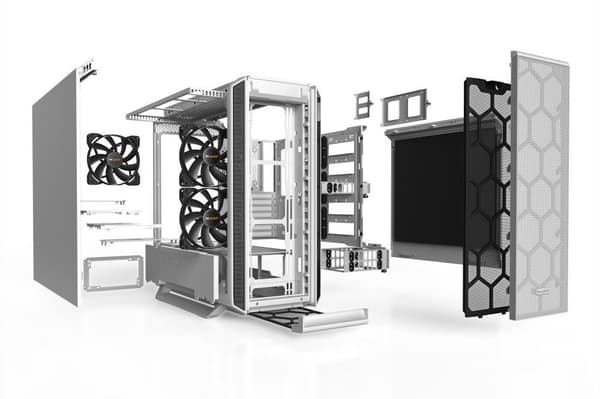 Case BE QUIET Silent Base 802 White (MidiTower, Not included, ATX, EATX, MicroATX, MiniITX, Colour White, BG040)