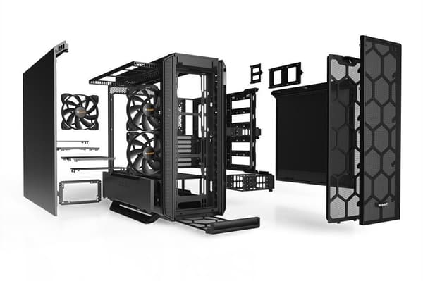 Case  silent base 802 black (miditower, not included, atx, eatx, microatx, miniitx, colour black, bg039), Be quiet