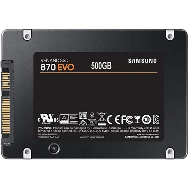 Samsung 870 Evo 500Gb 2,5 tum Sata III SSD hårddisk