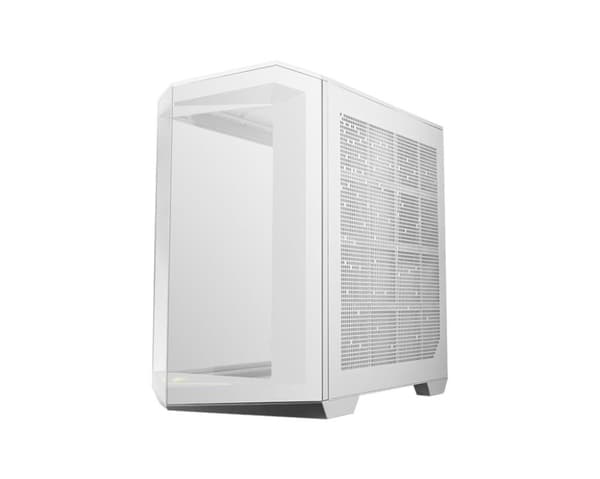 Case MSI MAG PANO 100R PZ (MidiTower, Case product features Transparent panel, ATX, MicroATX, MiniITX, Colour White) Hvid