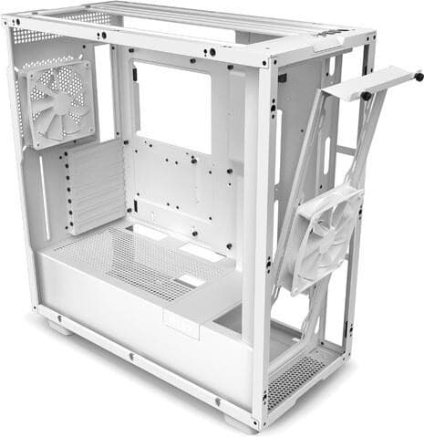 Case NZXT H7 Flow (MidiTower, ATX, EATX, MicroATX, MiniITX, Colour White, CM-H72FW-01)