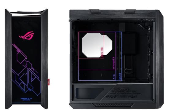 Case ASUS ROG Strix Helios (MidiTower, Not included, ATX, EATX, MicroATX, MiniITX, Colour Black, GX601ROGSTRIXHELIOS)