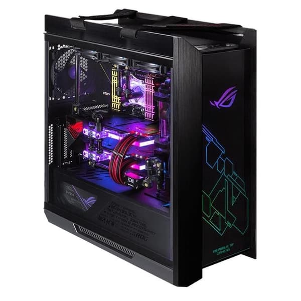 Case ASUS ROG Strix Helios (MidiTower, Not included, ATX, EATX, MicroATX, MiniITX, Colour Black, GX601ROGSTRIXHELIOS)