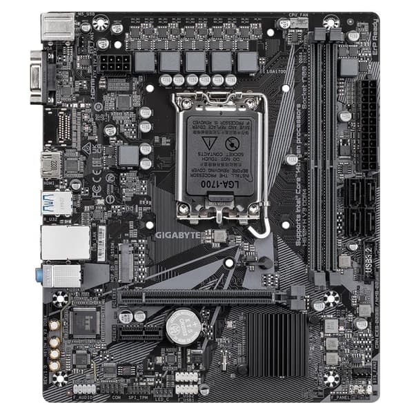 Mainboard GIGABYTE Intel H610 (LGA1700, Micro-ATX, Memory DDR4, Memory slots 2, 1xPCI-Express 3.0 1x, 1xPCI-Express 4.0 16x)