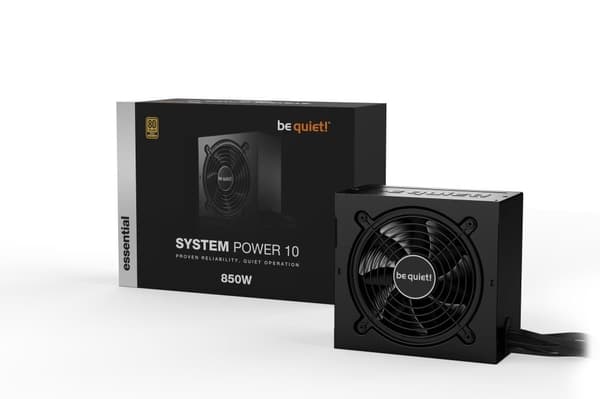 Power Supply BE QUIET 850 Watts (Efficiency 80 PLUS GOLD, PFC Active, MTBF 100000 hours, BN330)