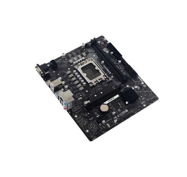 Hovedkort, Biostar, intel h610 (lga1700, micro-atx, minne ddr5, minnespor 2, 1xpci-express 3.0 1x, 1xpci-express 4.0 16x)