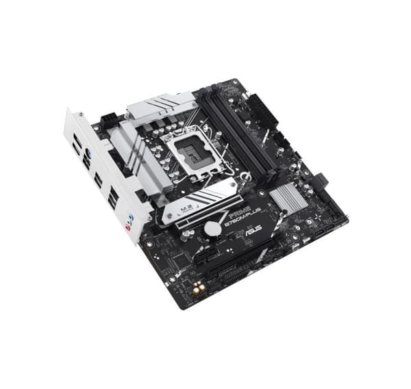 Hovedkort, Asus, intel b760 express (lga1700, micro-atx, minne ddr5, minnespor 4, 1xpci-express 4.0 1x)