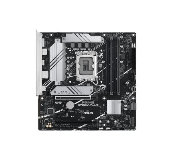 Hovedkort, Asus, intel b760 express (lga1700, micro-atx, minne ddr5, minnespor 4, 1xpci-express 4.0 1x)