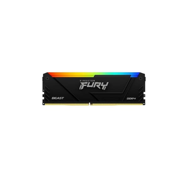 RAM, Fury Beast RGB Black 8GB DDR4 3200MHZ DIMM KF432C16BB2A/8, Kingston