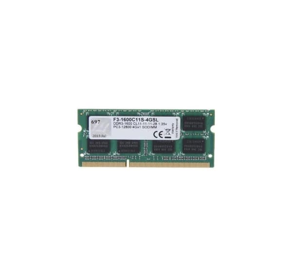 Nb muisti 4gb pc12800 ddr3/so f3-1600c11s-4gsl, G.Skill