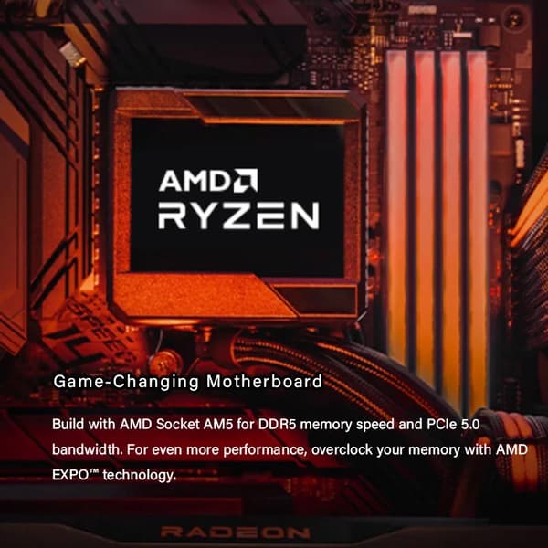 AMD Ryzen 7 7700, 8 ydintä, 16 säiettä, PCIe 5.0, 5.4 GHz Boost-kellotaajuus