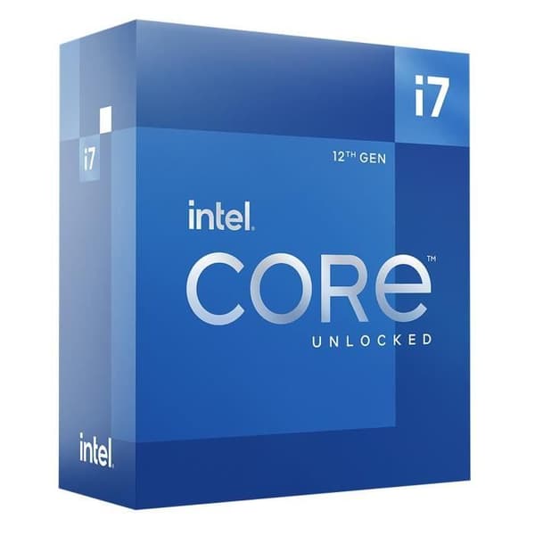 Processor - INTEL - Core i7-12700K - 12 kärnor (8P+4E) - Sockel LGA1700 - Chipset Series 600 - TDP 125W (BX8071512700K)