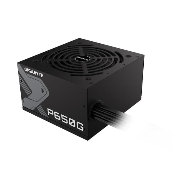 Strømforsyning gp-p650g (650 watt, effektivitet 80 pluss gull, pfc active, mtbf 100000 timer, gp-p650g), Gigabyte
