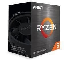 CPU-pöytäkone (ryzen 5, 5600xt, vermeer, 3700 MHz, ytimet 6, 32mb, socket sam4, 65 wattia, laatikko, 100-100001585box), Amd