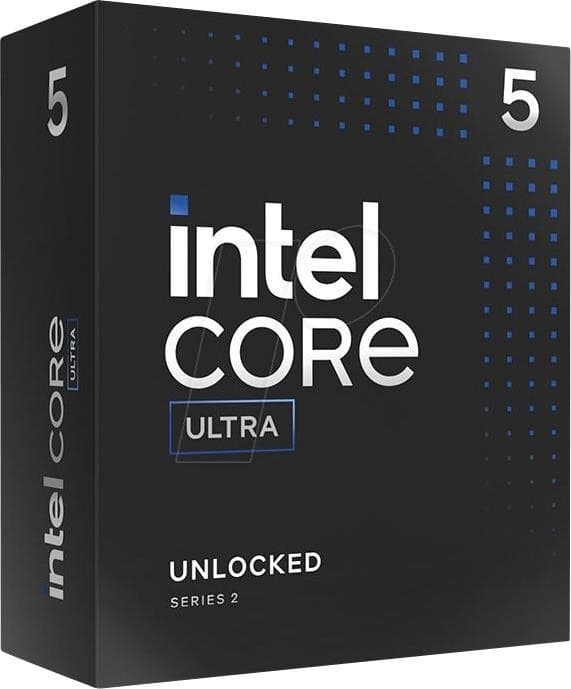 CPU-dator (core ultra, u5-245k, arrow lake, 4200 mhz, kärnor 14, 24mb, sockel lga1851, 125 watt, box, bx80768245ksrqct), Intel