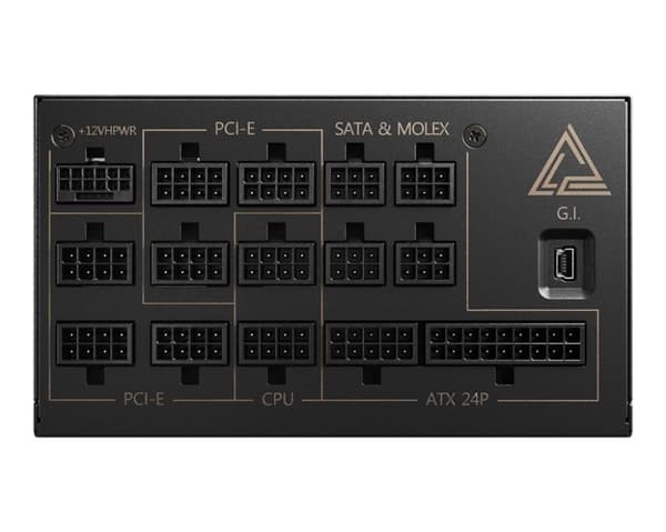 Virtalähde 1300 wattia (hyötysuhde 80 plus platina, pfc active, megai1300ppcie5), Msi