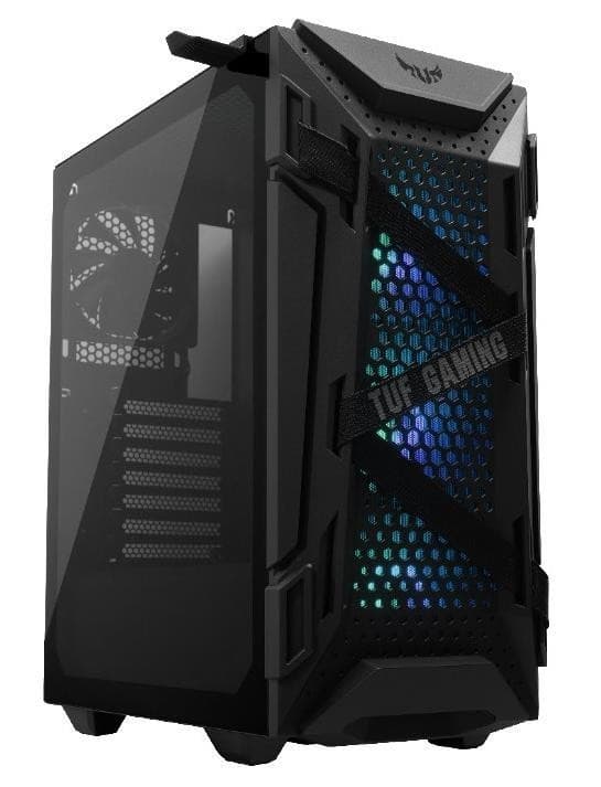 Case tuf gaming gt301 (miditower, ikke inkluderet, atx, microatx, miniitx, farve sort, gt301tufgamingcase), Asus