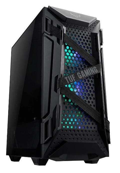 Case tuf gaming gt301 (miditower, ikke inkluderet, atx, microatx, miniitx, farve sort, gt301tufgamingcase), Asus Sort