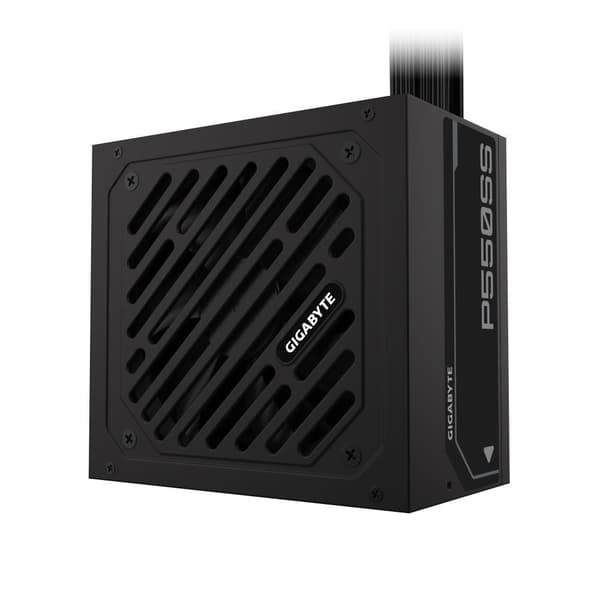 Strømforsyning 550 watt (effektivitet 80 pluss sølv, pfc active, mtbf 100 000 timer, gp-p550ss), Gigabyte